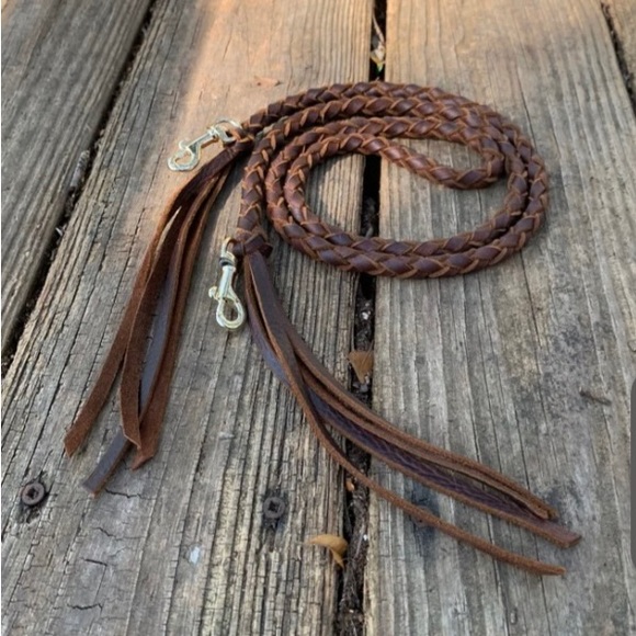 Louis Vuitton boho fringe w 52” leather crossbody strap - Picture 2 of 7